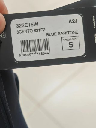 Felpa Kappa Zip Blu