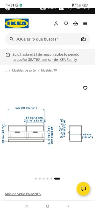 Mueble TV moderno IKEA