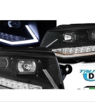 Faros Volkswagen T6 LED Fondo Negro
