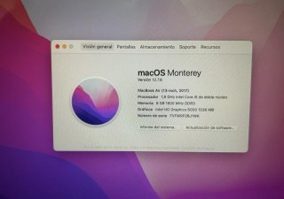 Macbook Air 13 2017 8GB 128GB SSD