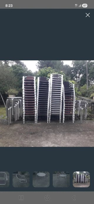 Mesa y sillas terraza hostelería