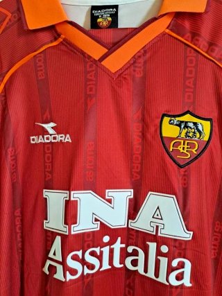 Maglia AS Roma CANDELA 32 stagione 1999/2000 home