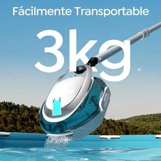 Robot Limpiafondos Piscina Inalámbrico Doble Motor