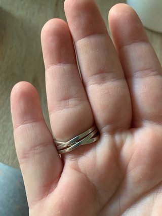 Anillo Pandora tres bandas circonitas