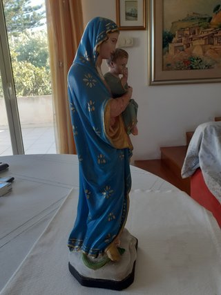 Statua antica Nostra Signora del Sacro Cuore