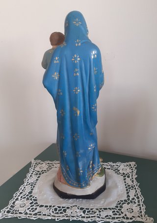 Statua antica Nostra Signora del Sacro Cuore