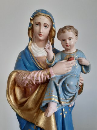 Statua antica Nostra Signora del Sacro Cuore