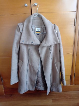Abrigo mujer beige