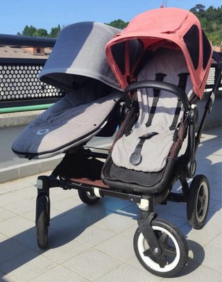 Bugaboo Gemelar y 2 maxi-cosis