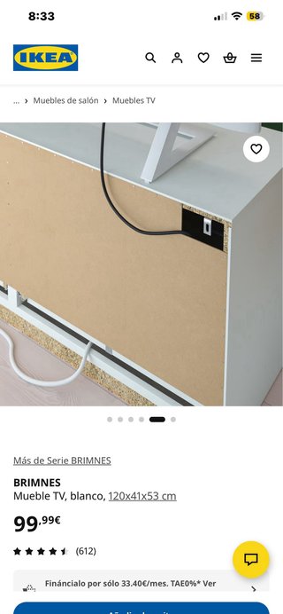 Mueble Tv personalizado  Ikea Blanco y Madera