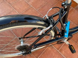 Bicicleta Urbana Btwin Elops 100 Negra