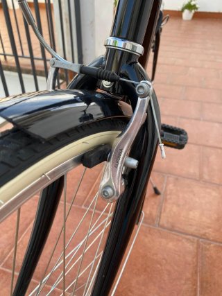 Bicicleta Urbana Btwin Elops 100 Negra