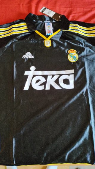 Camiseta Real Madrid Liga 99/00 Adidas Negra