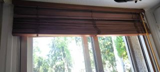 Estor de lamas de madera De 120 de ancho