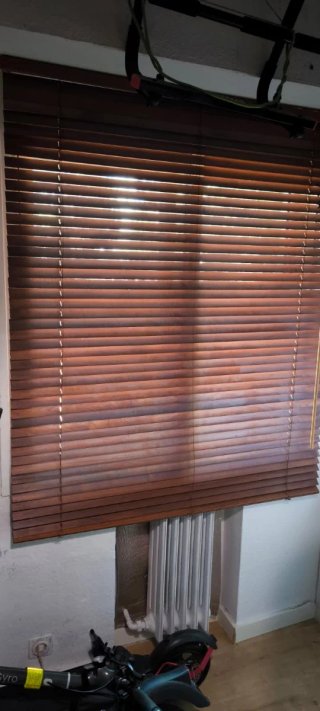 Estor de lamas de madera De 120 de ancho
