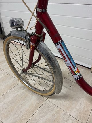 Bicicleta Paseo Vintage Roja Derbi Rabasa