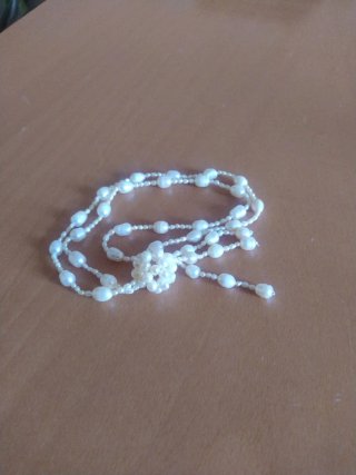 Collana perle bianche