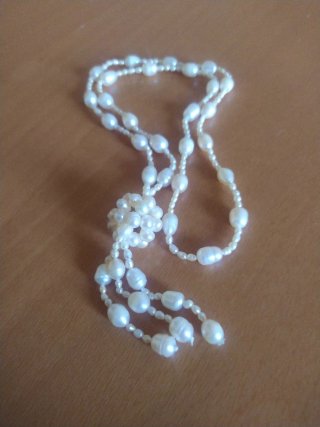 Collana perle bianche