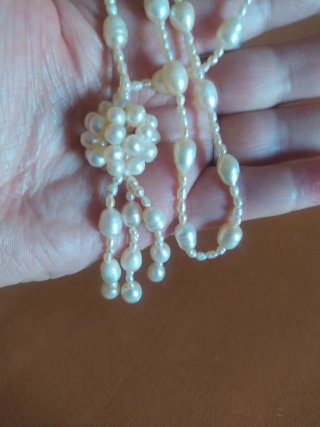 Collana perle bianche