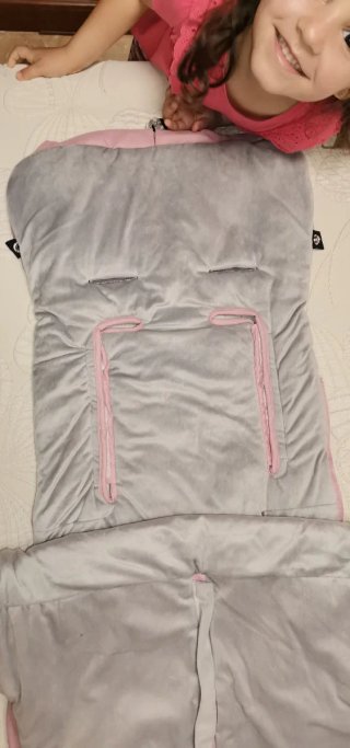 Saco de bebé unicornio rosa