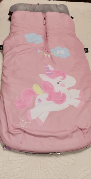 Saco de bebé unicornio rosa