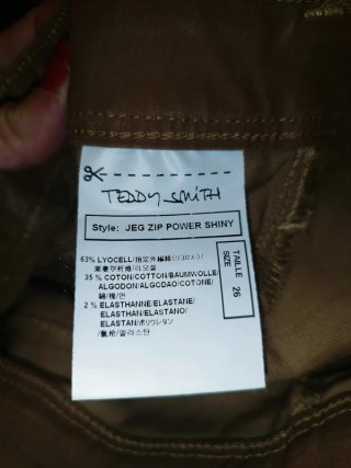 Pantalón pitillo chica Teddy Smith talla 26 (S) nu
