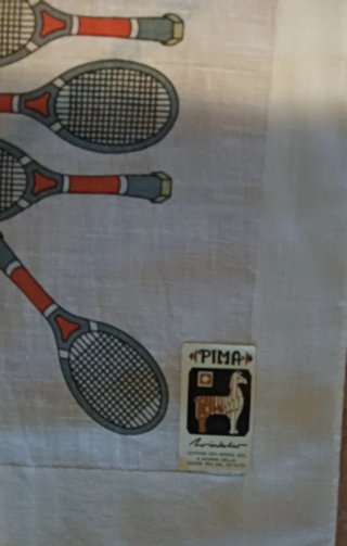 Fazzoletti stoffa con racchette da tennis
