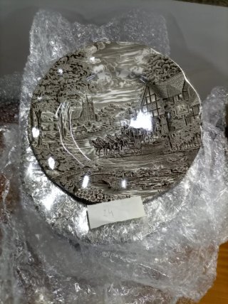 Conjunto Jantar Porcelana Preto e Branco