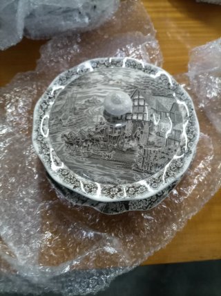 Conjunto Jantar Porcelana Preto e Branco