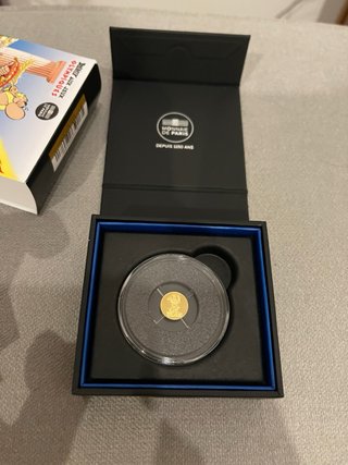 Moneda 5 Euro Oro Francia Asterix