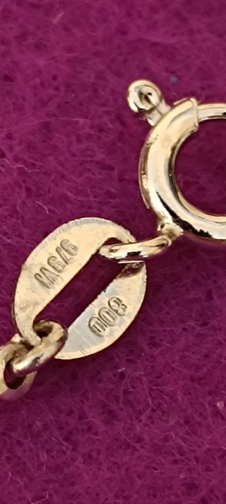 Braccialetto piccolo in argento 800 con cuori