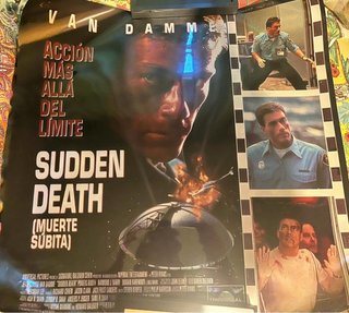 Póster Película Sudden Death Van Damme