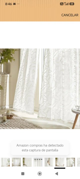 Cortinas blancas 140x220cm (2 Paneles)
