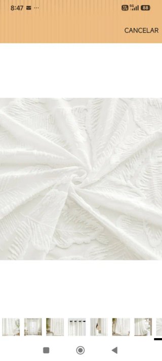 Cortinas blancas 140x220cm (2 Paneles)