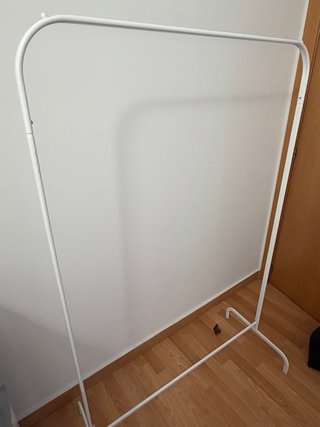 Burro perchero para ropa blanco