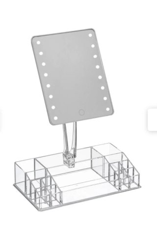Specchio LED per trucco trasparente