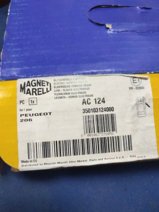 Elevalunas Delantero Derecho Peugeot 206