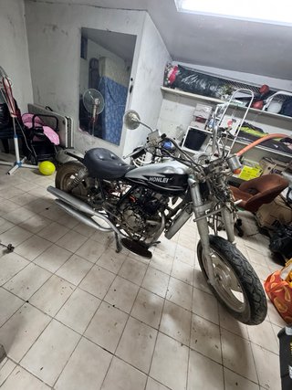 Moto Custom Lifan Honlei 125 Negra