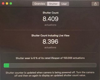 Canon EOS 5D Mark IV con 8.409 disparos