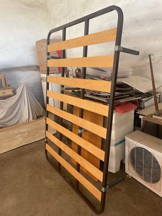 Somier 135cm Metal y Madera