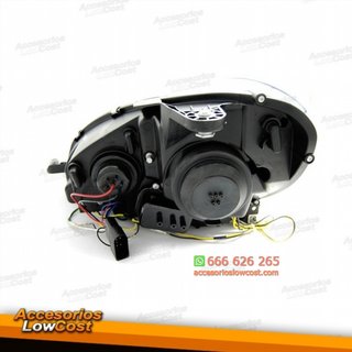 FAROS CON LUZ DIURNA LED PARA MERCEDES CLASE C W2