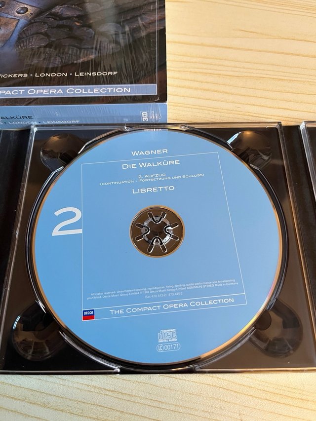 Wagner Die Walküre 3CD Nilsson Vickers Leinsdorf