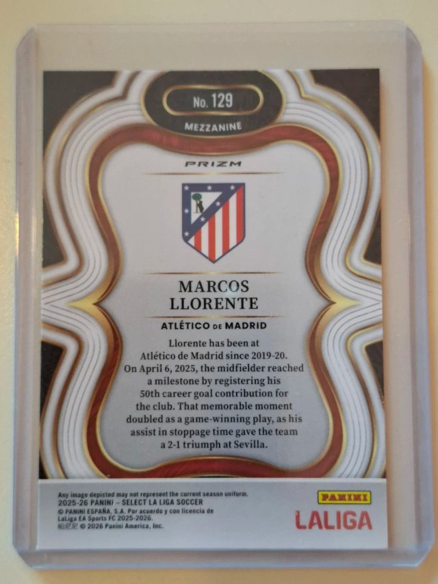 Marcos Llorente Mezzanine Prizm Select La Liga de segunda mano por 