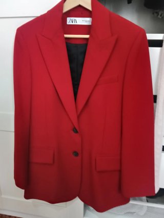 Chaqueta Zara Roja Talla S