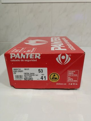 Zapatos de trabajo Panter negros y grises