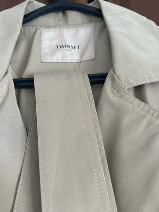 Gabardina Twinset bege