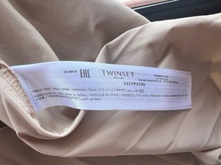 Gabardina Twinset bege