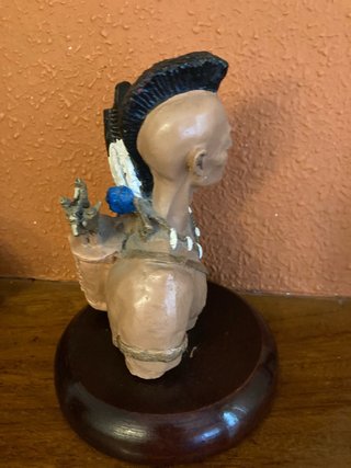Busto indio nativo americano decoración