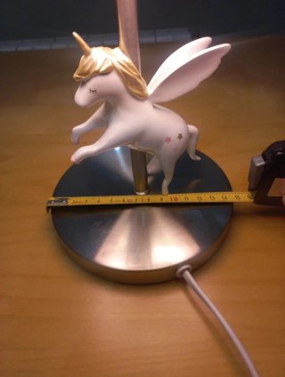 Lámpara infantil unicornio estrellas