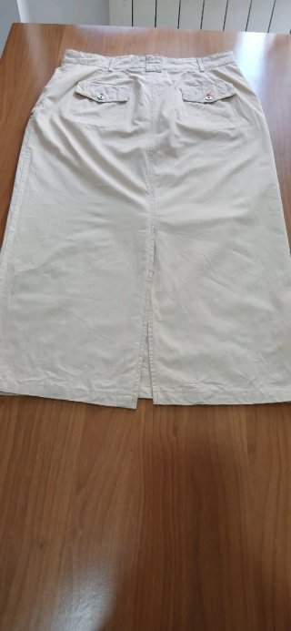 Gonna cotone vintage Y2K beige